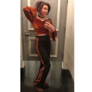 Wide Led Side Stripe Pants